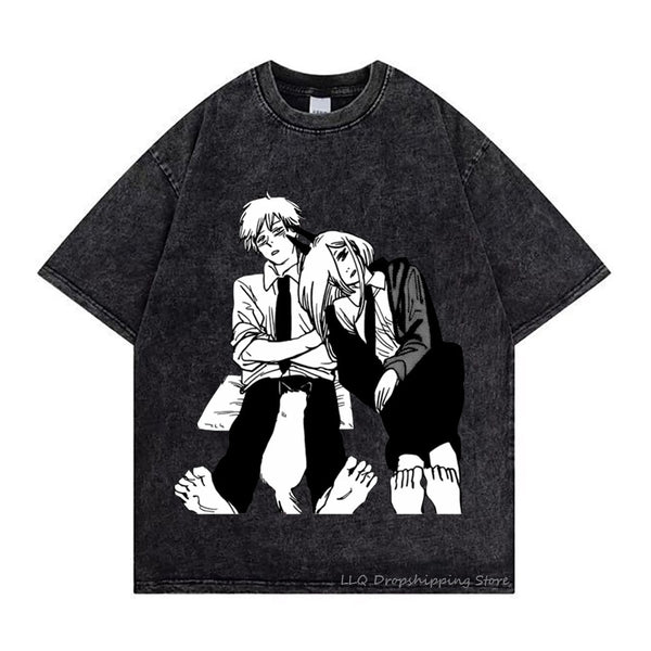 Chainsaw Man Retro Oversized T-shirt